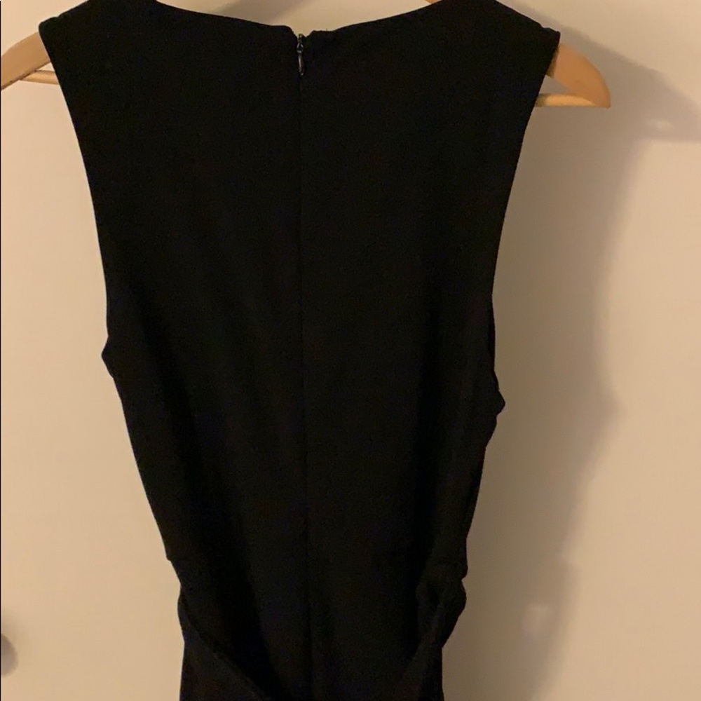 Calven Klein V-neck flare little black dress - Picture 3 of 3